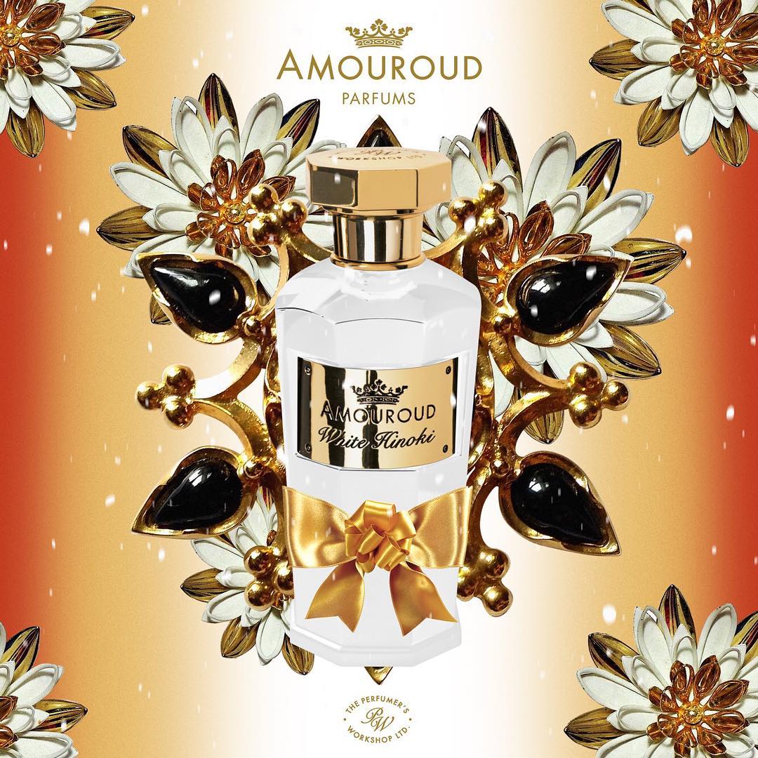 Amouroud Parfums - The holidays are upon us and White Hinoki is here to take you to a faraway place, submerged in nature. The mixture of cinnamon, ginger, and white pepper transports you to tranquilit...