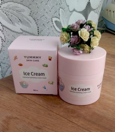 Крем-маска для лица LOREN cosmetic ПЛОМБИР неотложная помощь Yummmy skin care Ice cream фото