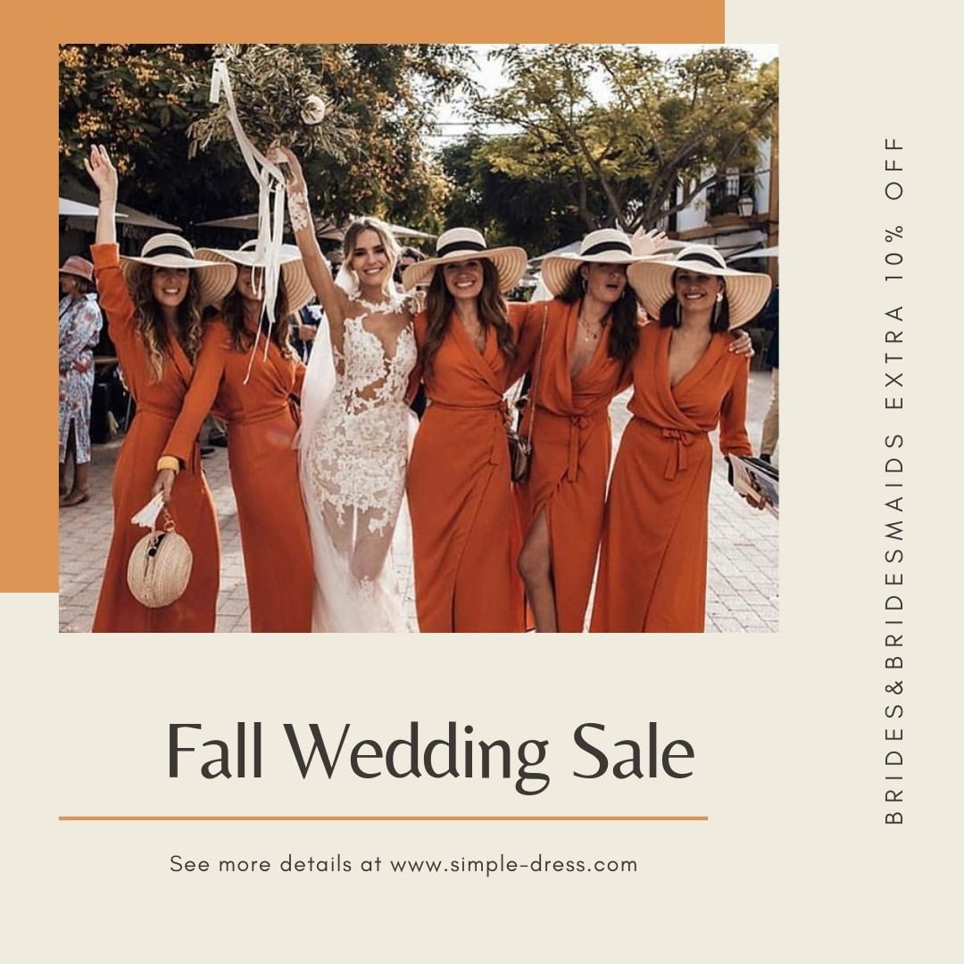 🎀𝗦𝗶𝗺𝗽𝗹𝗲-𝗗𝗿𝗲𝘀𝘀 - Yay or nay on the yellow bridesmaid trend?

Dresses for maids: https://bit.ly/33MA2WP

#maid #bridal #whattowear #bridesmaids #yellow #orange #bohemian #instapic #onlineshopping #sales