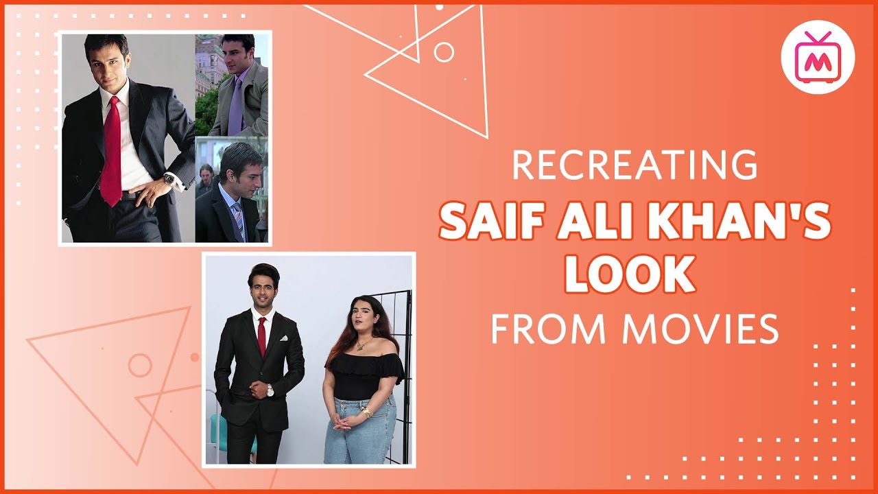 Recreating Saif Ali Khan's Look From Movies | Movies Inspired Outfit  - Myntra Studio