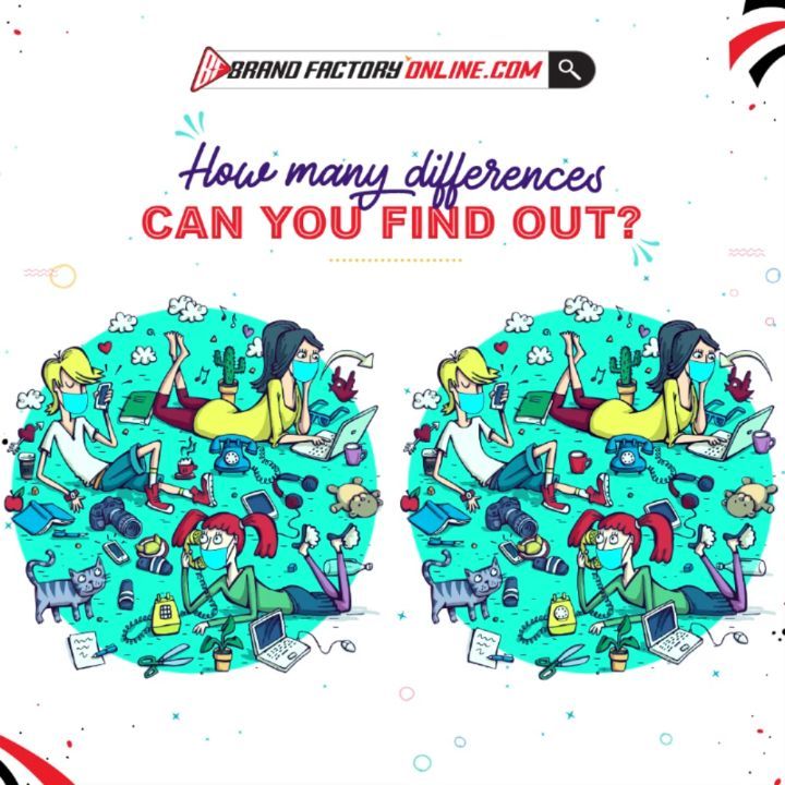 Brand Factory Online - Let's see how many differences can you find in this image. Tell us your answers in the comment section with the #LockdownMasti.

Download the Brand Factory Online app now:
Googl...