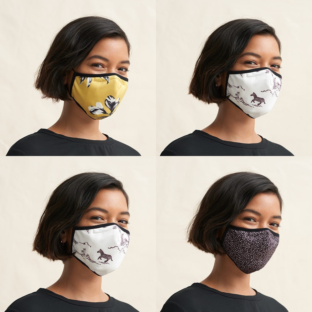 Banana Republic - Which mask matches your style? Comment 🦓, 🌼, or ⚫️.