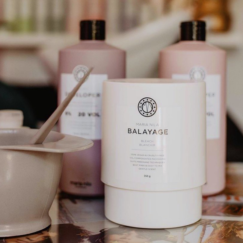 Maria Nila Stockholm - Our Balayage Bleach 🙌 A professional bleach treatment developed for balayage and free-hand techniques. All products in our Bleach Collection are registered with @theoriginalvega...