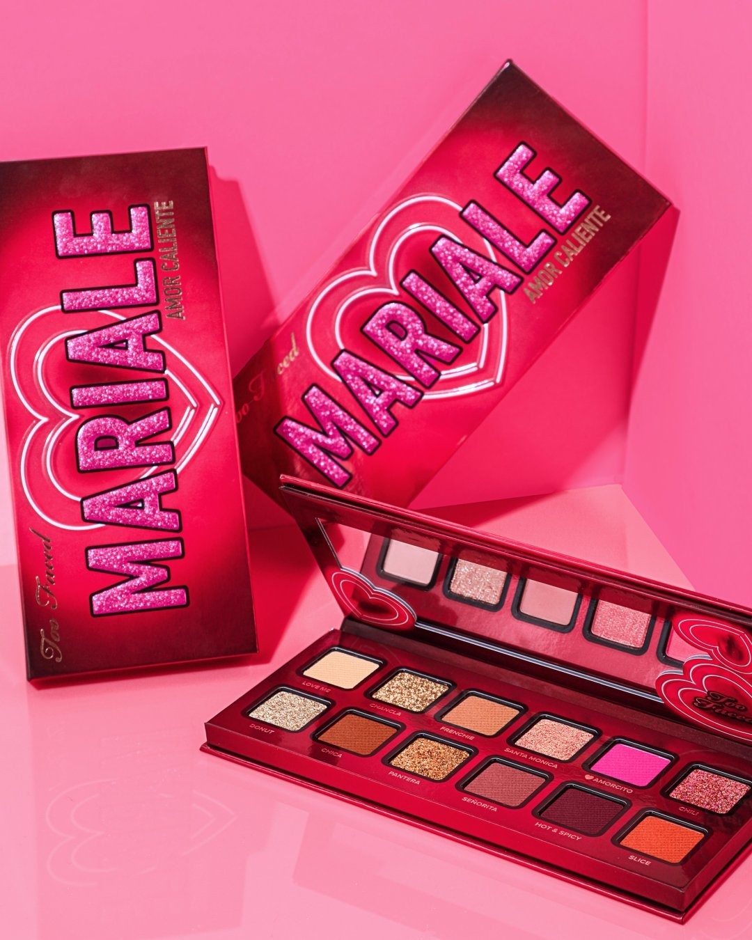 Too Faced Cosmetics - Fall in love with sexy color 💖 Our NEW #TooFacedxMariale Amor Caliente Palette is packed with modern, wearable mattes, & shimmers that make it easy to create @Mariale's signature...