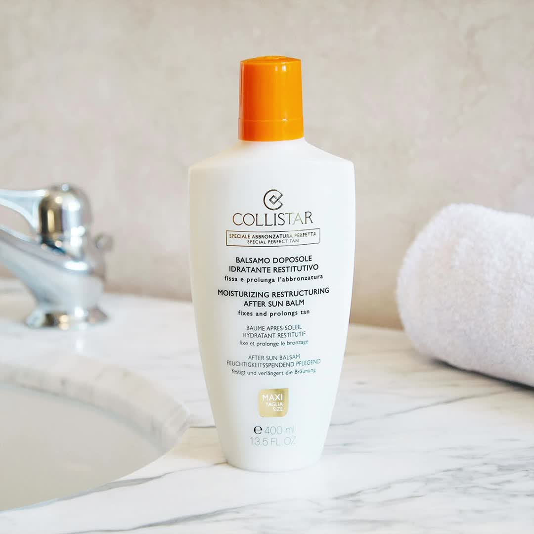 Collistar Italia - Raggi UV, vento e salsedine disidratano la pelle rendendola secca e meno elastica. Dopo una giornata di sole, non essere pigra e applica sempre il doposole. Grazie alla sua azione r...