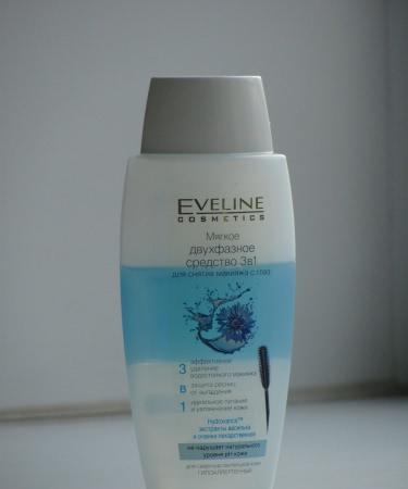 Моя бюджетная находка – Eveline cosmetics мягкое двухфазное средство 3 в 1 для снятия макияжа с глаз
