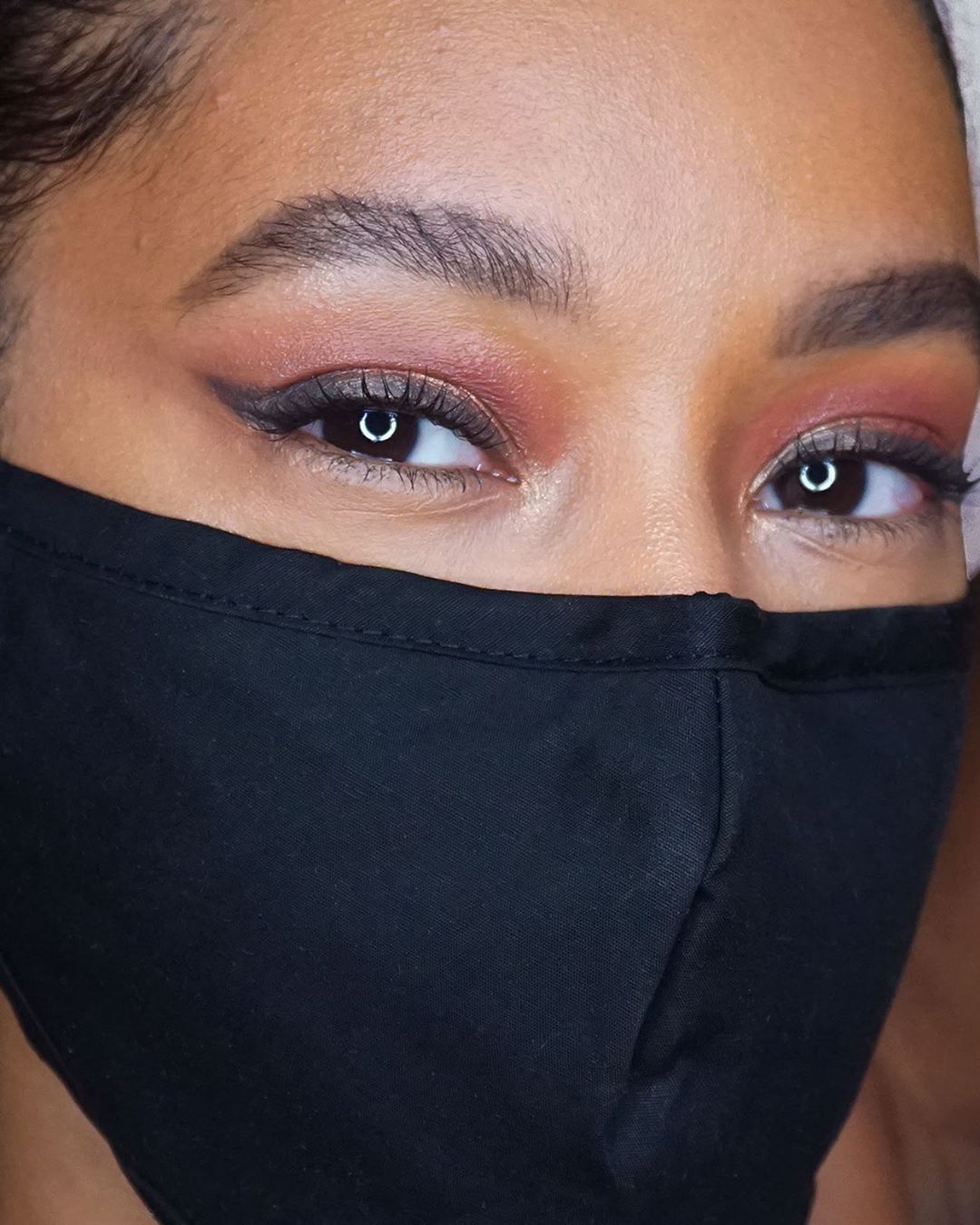 Maybelline New York - Raise your hand if wearing face masks has you experimenting with new and bold eye looks? Try @cathyobv_ look with #colorstrike eyeshadow pen in 'tempt' and 'flash', tattoo studio...