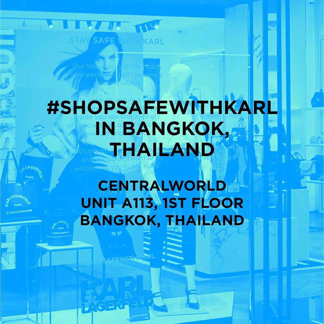 KARL LAGERFELD - Sawadee ka, Bangkok!🙏🏻 The #KARLLAGERFELD store in @centralworld is now open. Swipe right for top local recommendations from the store manager. #SHOPSAFEWITHKARL