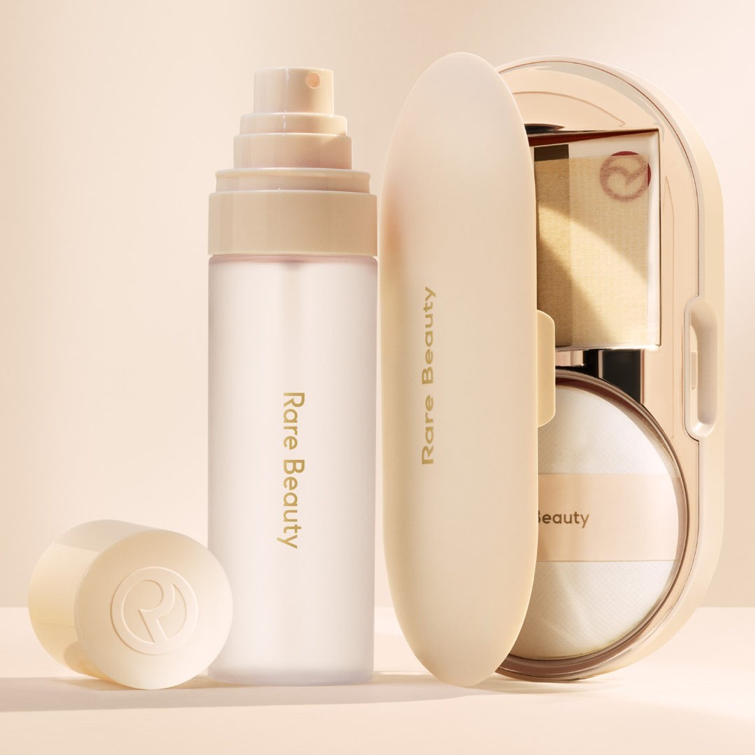 Rare Beauty by Selena Gomez - The two besties that our makeup can't live without: Always an Optimist 4-In-1 Mist and Blot & Glow Touch-Up Kit. Whether you're setting, refreshing, or touching up, no ne...