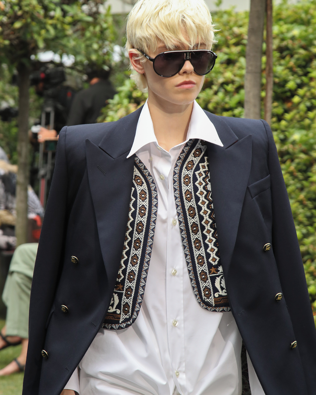 ETRO - Maike walks the Spring Summer 2021 Fashion Show wearing the new #ETROxCARRERA Collectors Edition eyewear, a one of a kind re-edition of the iconic @Carrera Champion sunglasses, revisited for th...