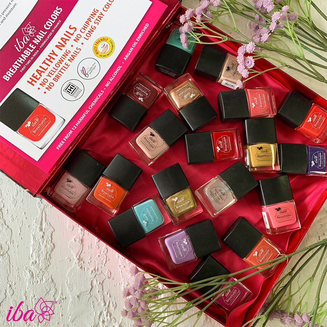 Iba - Paint it red? Naah! 
Paint your nails any shade that you like! #breathablenailpolish 
✨
Iba Argan Oil Enriched Breathable Nail Colors are on 40% OFF on our website - shop now! 
✨
Available in 24...