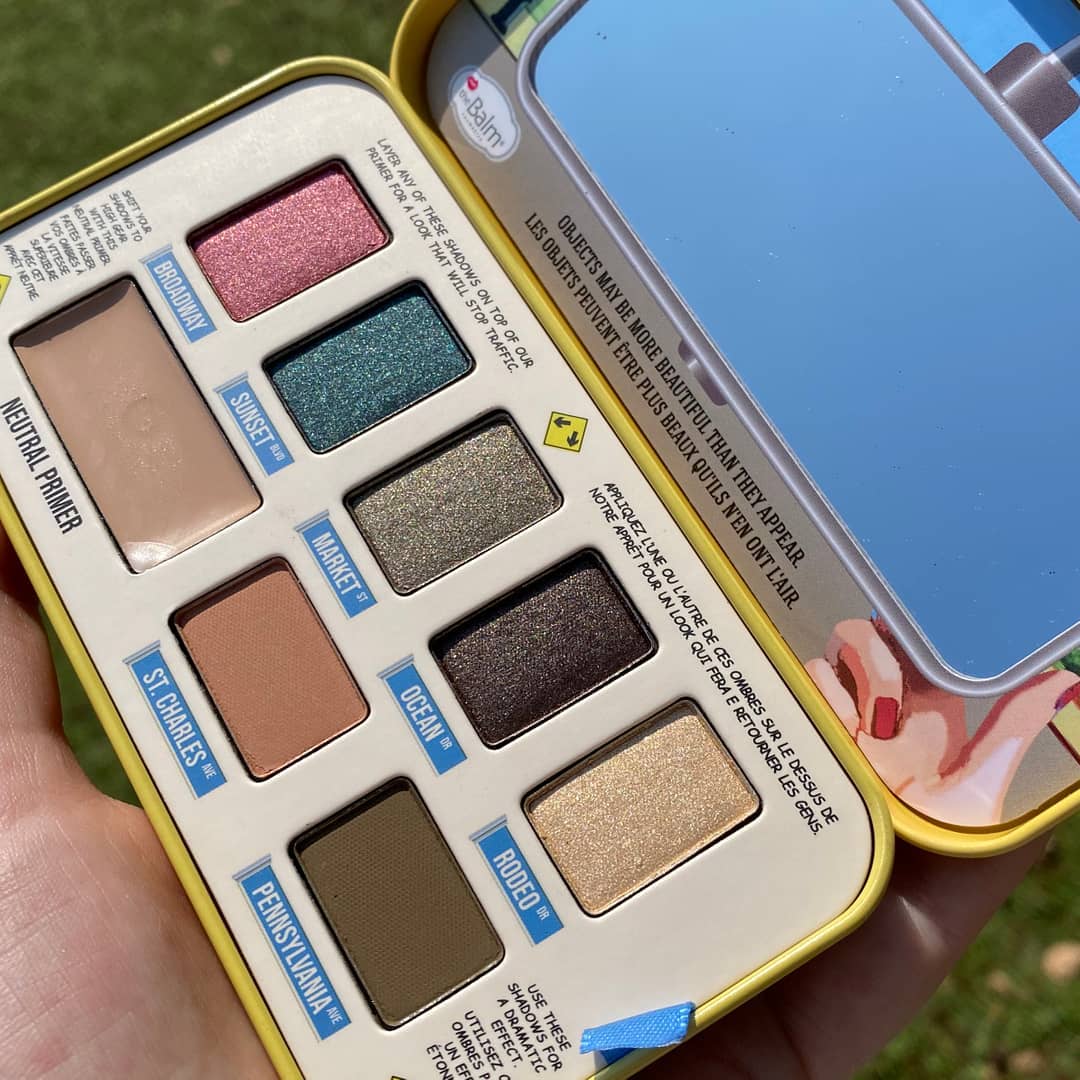 theBalm Cosmetics - Sparkly shadows and primer in a cute reusable to tin, it’s everything you need! AutoBalm Pic Perf Eyeshadow Palette