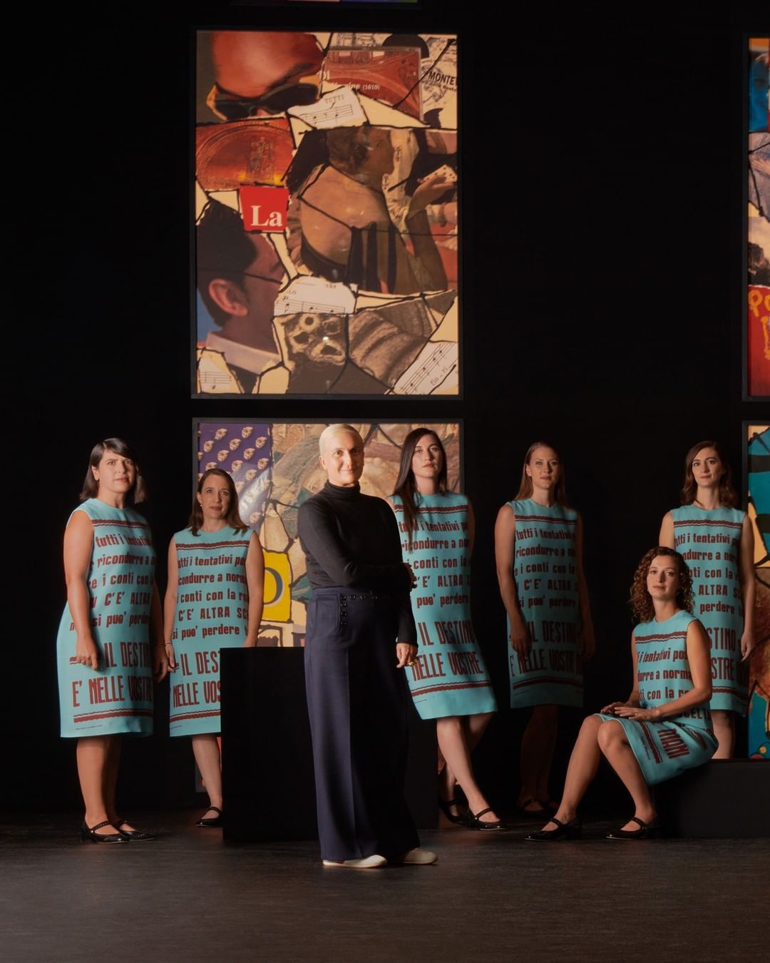 Dior Official - Under the direction of Catherine Simonpietri, twelve members of @Sequenza93 performed 'Sangu di Rosa', a commanding choral work by composer @Lucia.Ronchetti, during the unveiling of th...