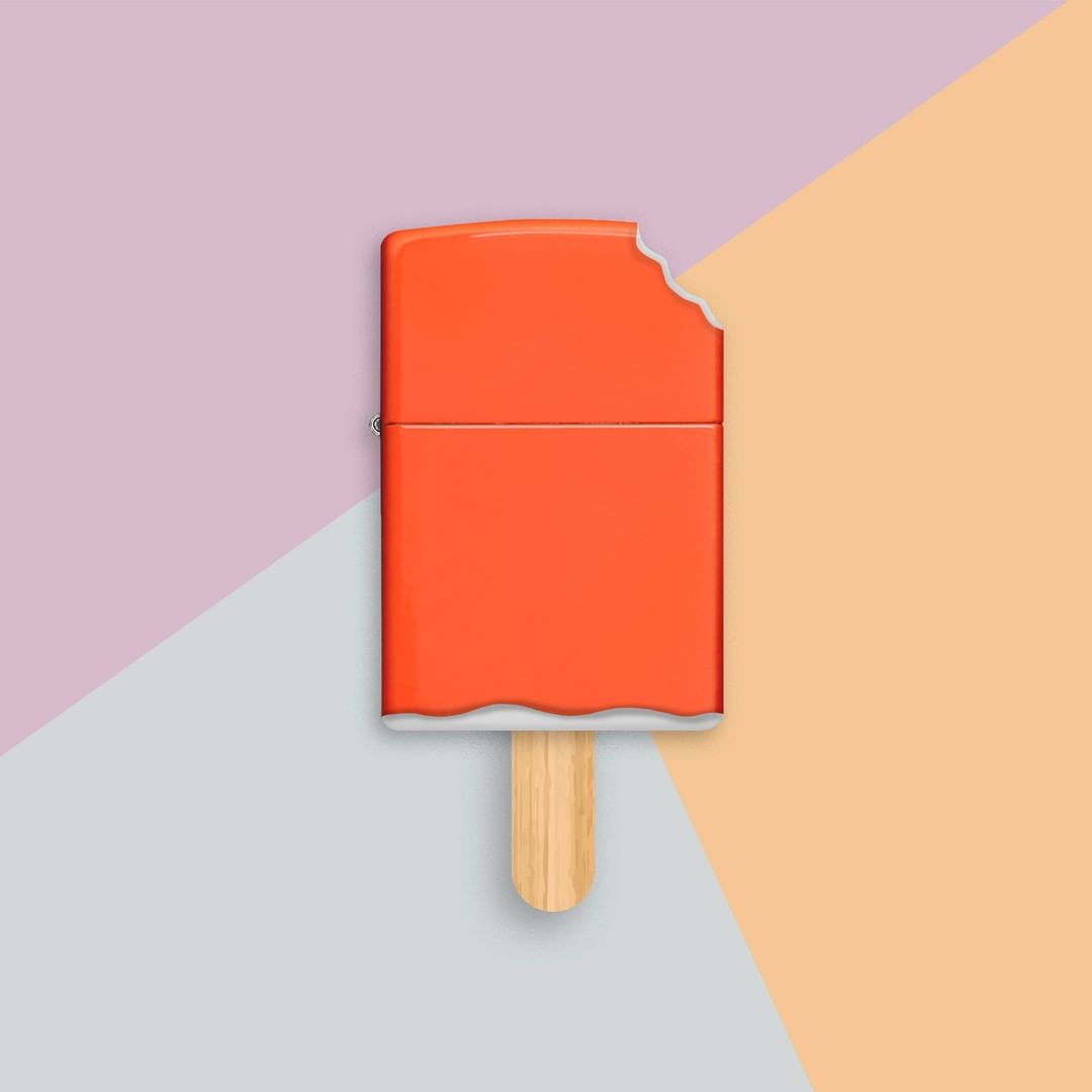 Zippo Manufacturing Company - This #FanArt's got us craving a cold treat 🍧🍦What other iconic products could be "replicated" by a Zippo lighter? #Zippo