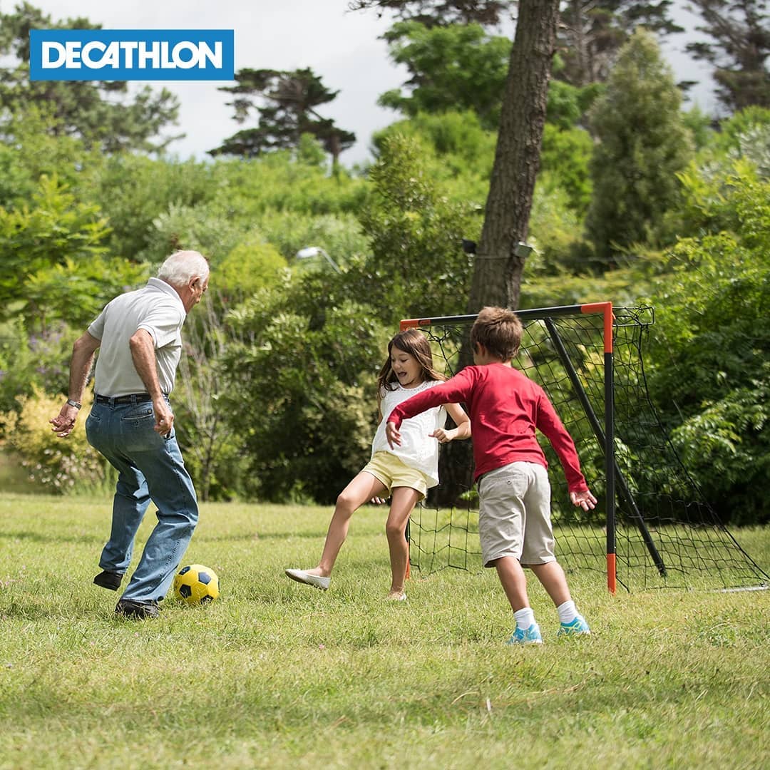 Decathlon Sports India - Family goals! Quite literally. Our easy to assemble classic goal posts make for a fun football match and are resilient, just like the bonds you build while playing sport with...