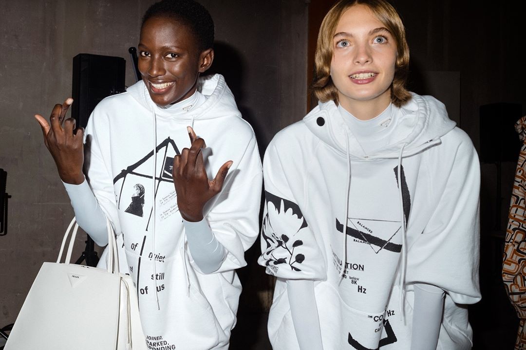 Prada - Fingers crossed for @fatoush_modelss and Rolf Carmona waiting to have their first moment on #PradaSS21 runway for #MiucciaPrada and #RafSimons debut together. 
Photo @arnold_daniel
Discover mo...