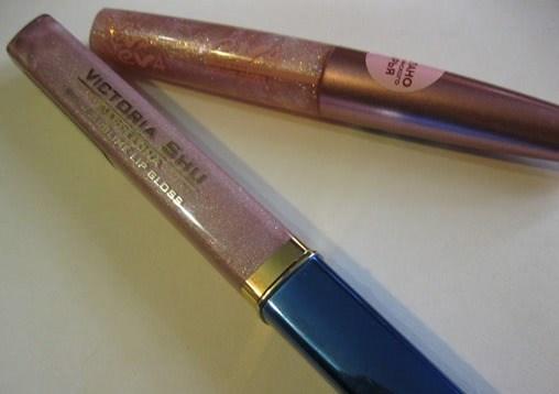 Моя блестящая парочка. Блески для губ Victoria Shu Barcelona Shine Sublime Lip Gloss №201 и  EVA New generation Power Gloss  №43