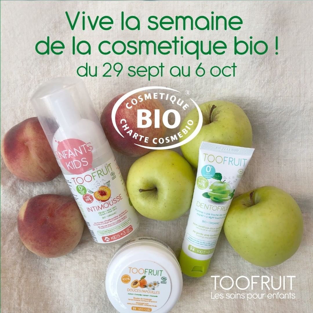 TOOFRUIT - [🌿VIVE LA SEMAINE DE LA COSMETIQUEBIO !🌿] 

🌿🌿🌿🌿🌿🌿🌿🌿🌿🌿🌿🌿🌿🌿🌿🌿🌿🌿🌿
C’est aujourd’hui le premier jour de la semaine de la cosmétique Bio🌿, organisée par l’association Cosmébio qui par son label...