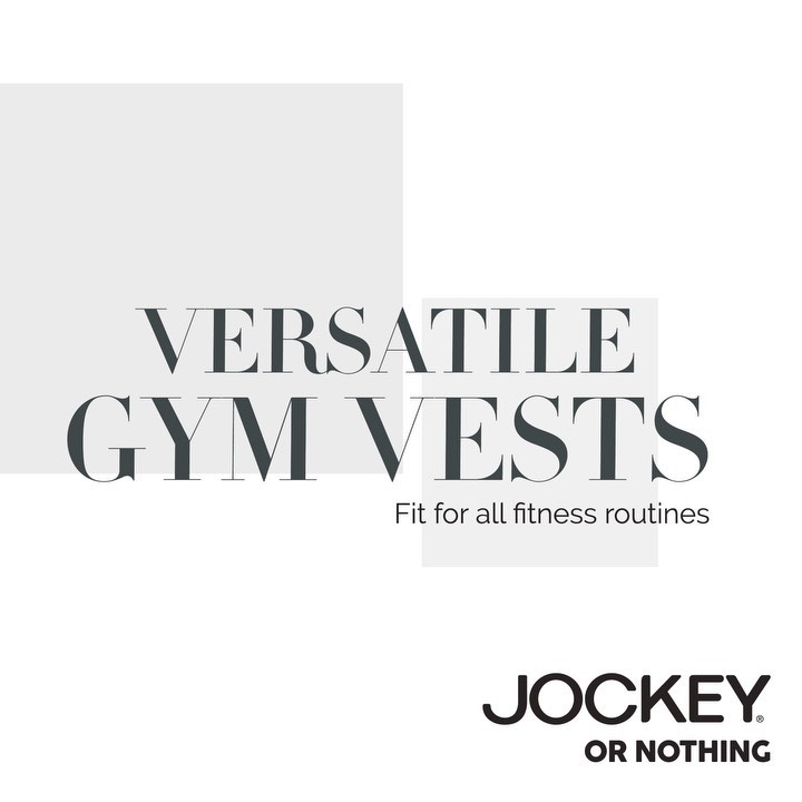 Jockey India - Our gym vests offer the ideal fit for any workout. Shop genuine comfort at the link in our bio.

#Jockey #JockeyIndia #ThereIsOnlyOne #JockeyOrNothing #PlayOrRelax #Workout #GymVest #Fi...