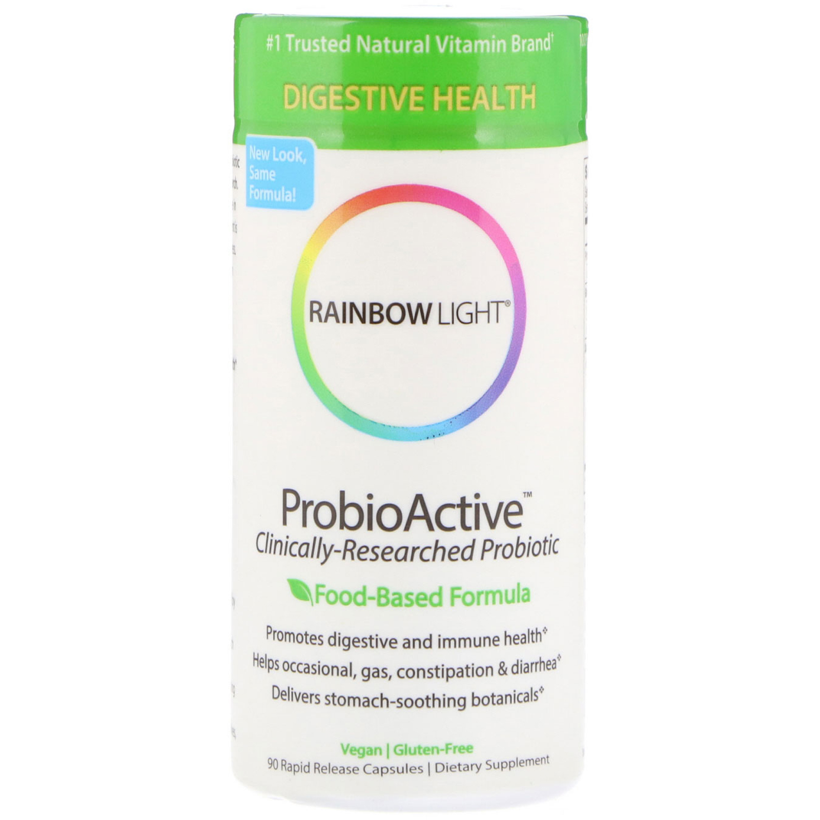 Rainbow Light, ProbioActive 1B with Prebiotics & Probiotics, 90 Vcaps 