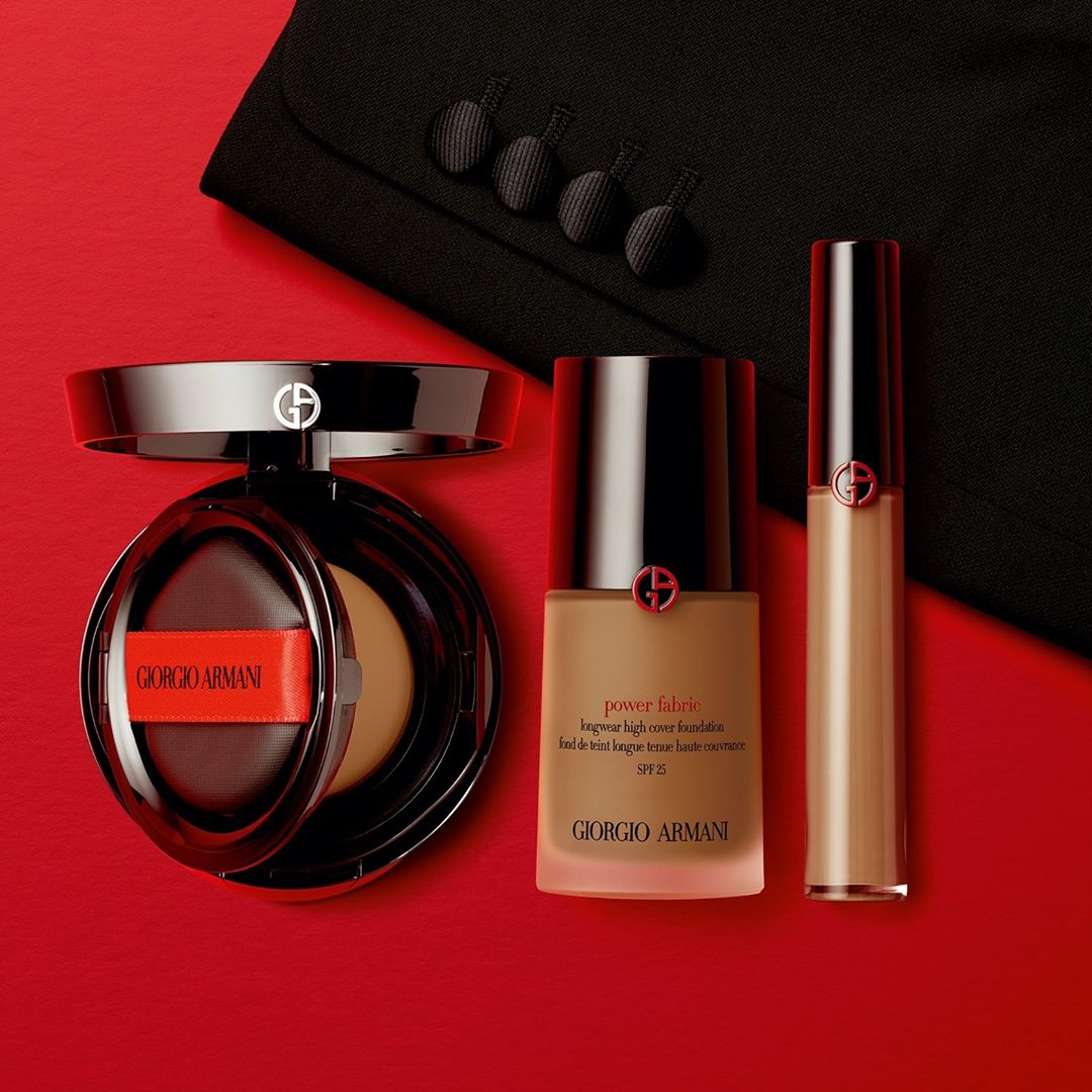 Armani beauty - Three steps to a perfect complexion. Feel empowered with the high coverage, weightless and long-lasting POWER FABRIC trio. 

#Armanibeauty #PowerFabric #foundation