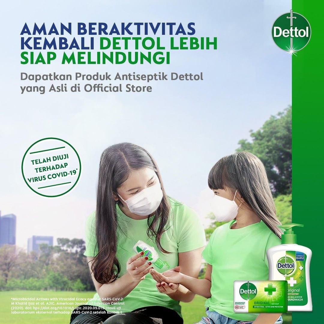 Dettol Indonesia - Akhirnya, kita kembali beraktivitas, meski ada banyak penyesuaian ya Bu. Agar tetap aman dan terlindungi dari ancaman kuman, Dettol #LebihSiapMelindungi Ibu dan keluarga saat berakt...
