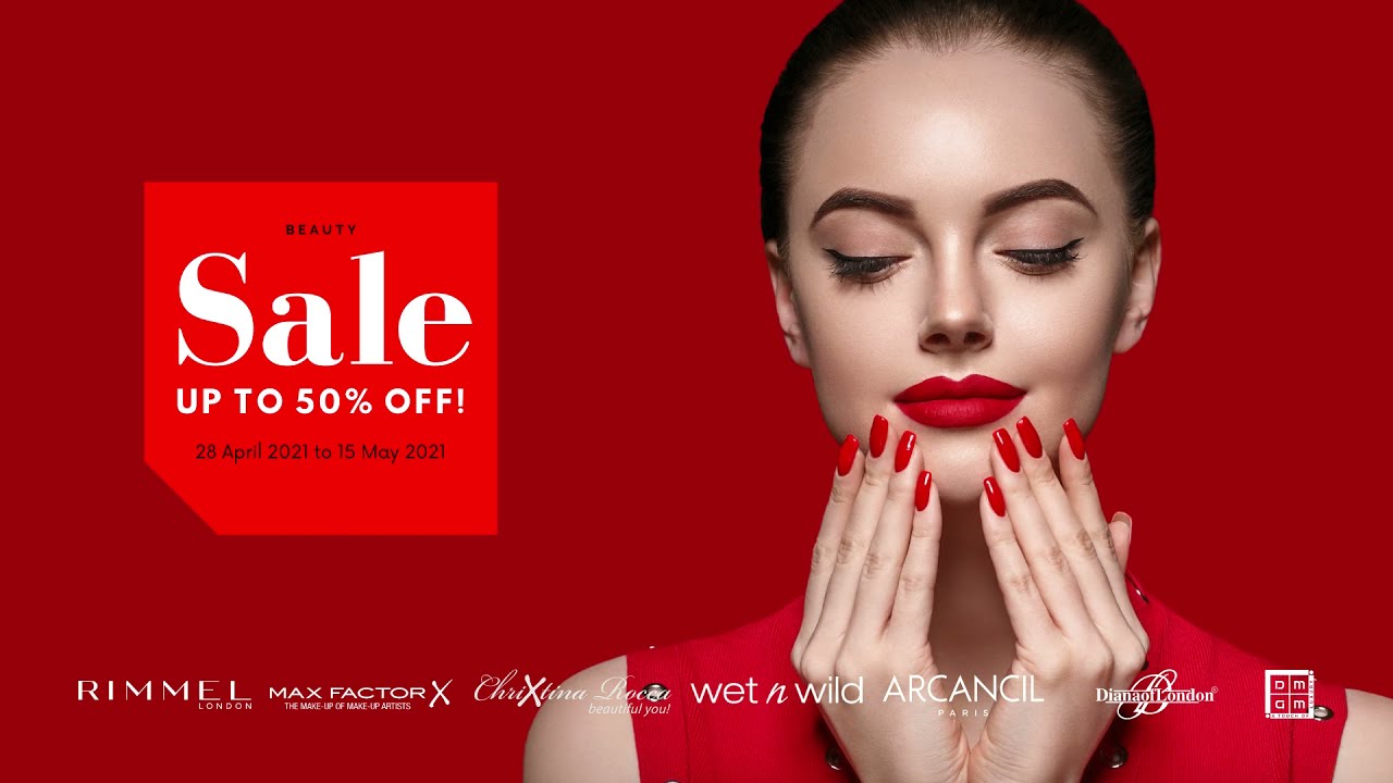 Sale up to 50% on Cosmetics