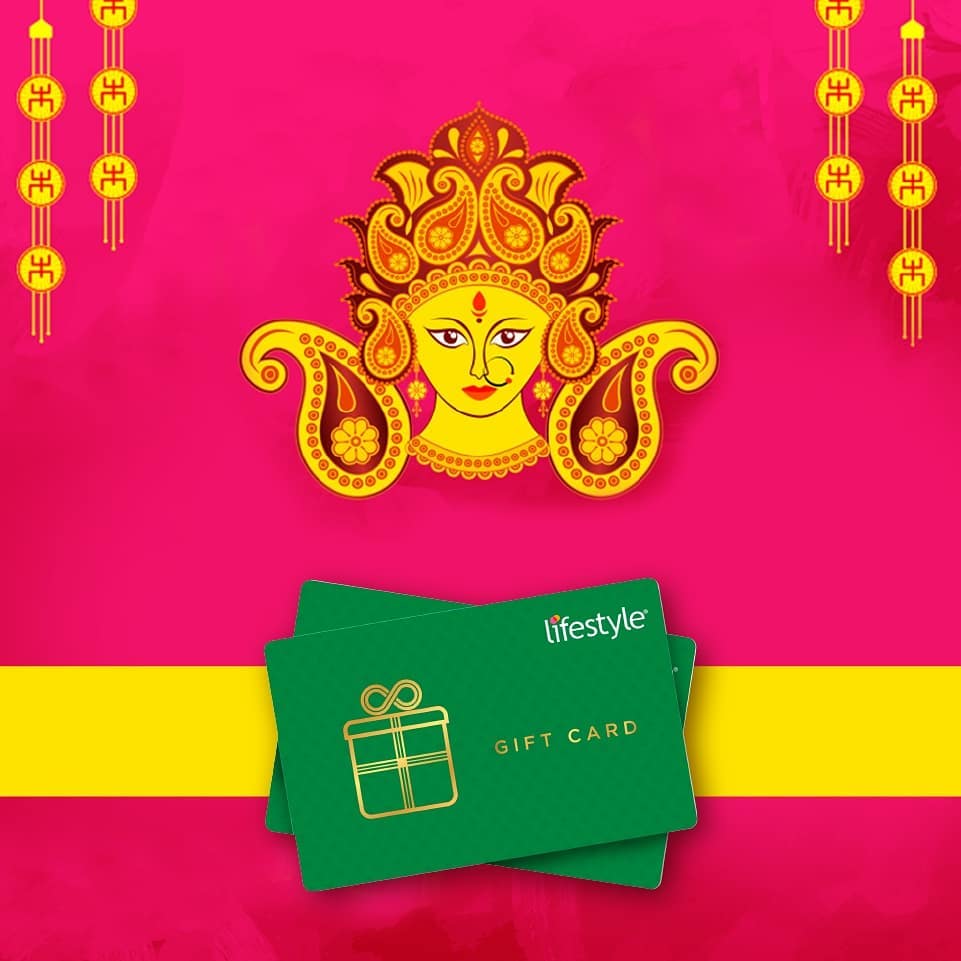 Lifestyle Stores - The joyous occasion of Durga Pujo demands a grand celebration with family and friends! Shower your love on your near and dear ones and gift them the #JoyOfFashion with our e-gift ca...