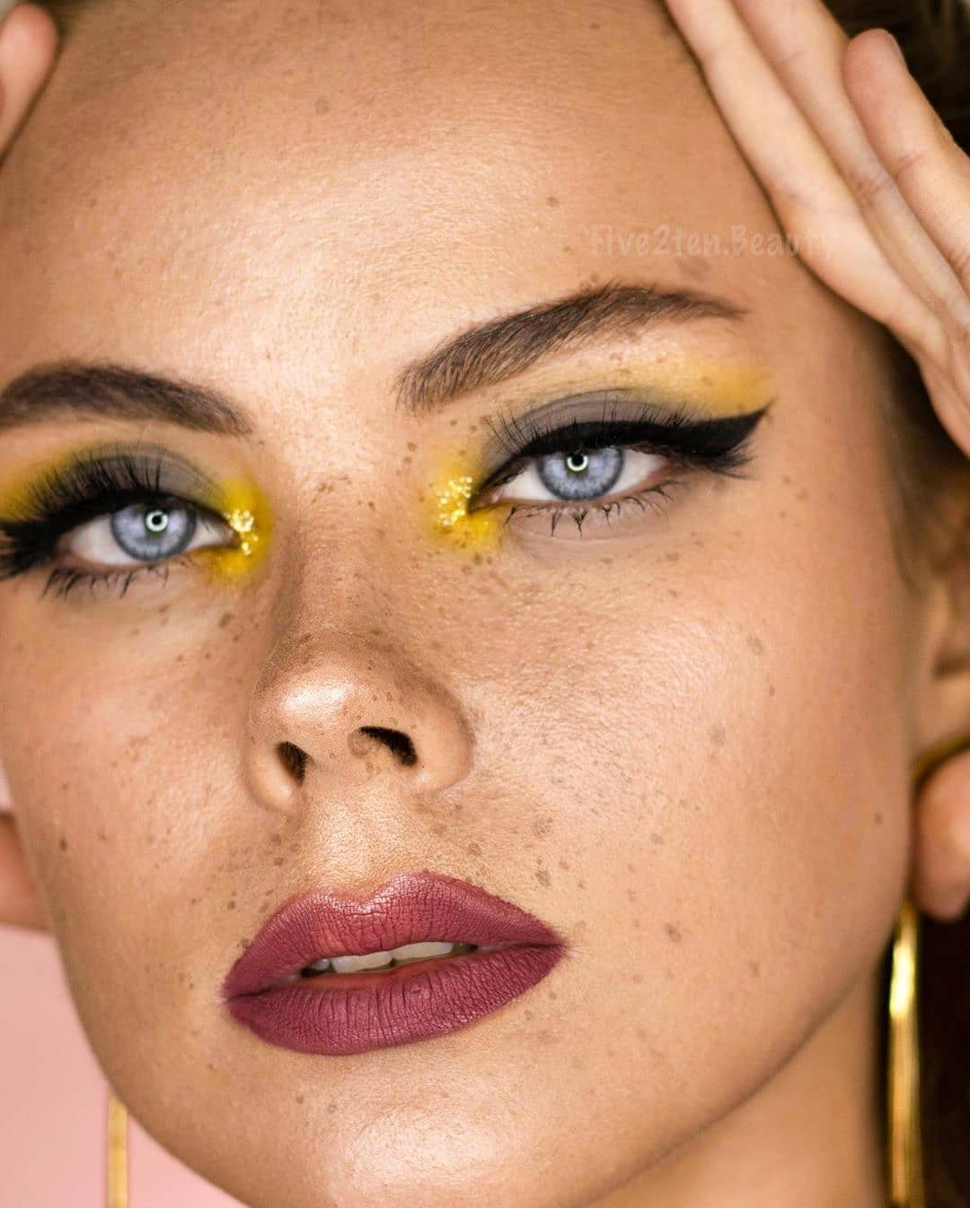 theBalm Cosmetics - @five2ten.beauty looks stunning wearing Meet Matt(e) Hughes Liquid Lipstick in shade "Charming".