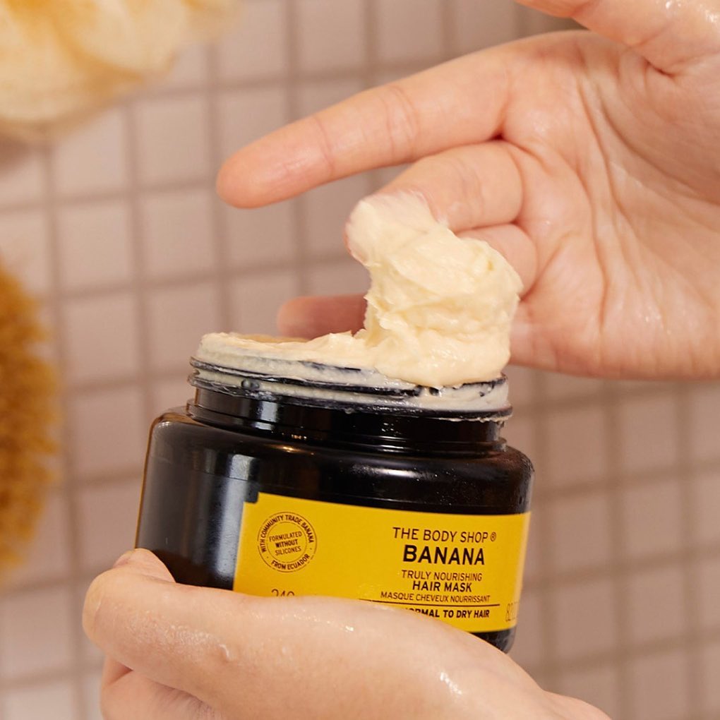 The Body Shop India - Indulge in a little mid-week luxury by treating yourself to a hair spa at home! Our Banana Hair Mask features a delicious blend of Community Trade ingredients, like organic banan...