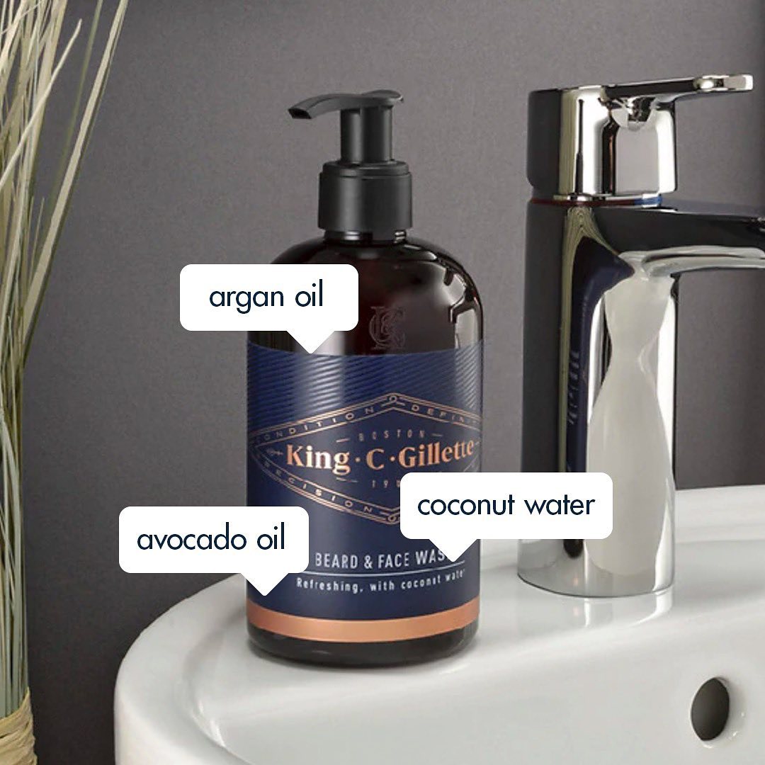 Gillette - Protect your beard, and keep it soft and smooth with the @KingCGillette Beard and Face Wash. Infused with argan and avocado oils, your face will never be fresher. Available at Walgreens.