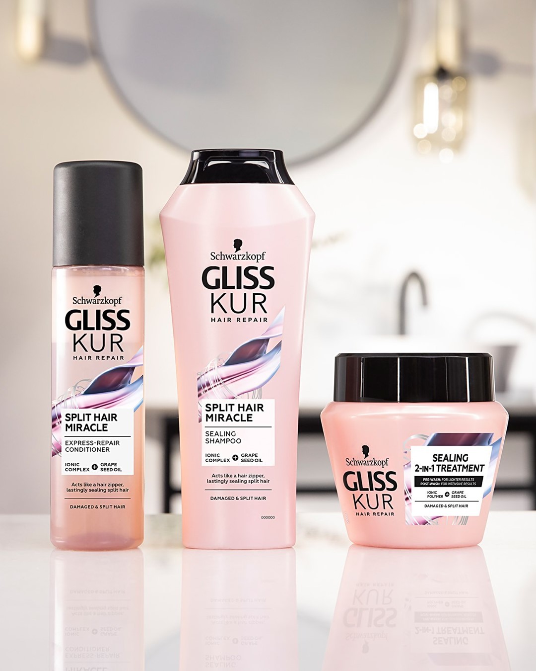 Schwarzkopf International - New products from Gliss seal your split ends like a miracle ✨ #schwarzkopf #createyourstyle #togetherfortruebeauty #lookgoodtogether #gliss #glisskur #splithairmiracle #hai...