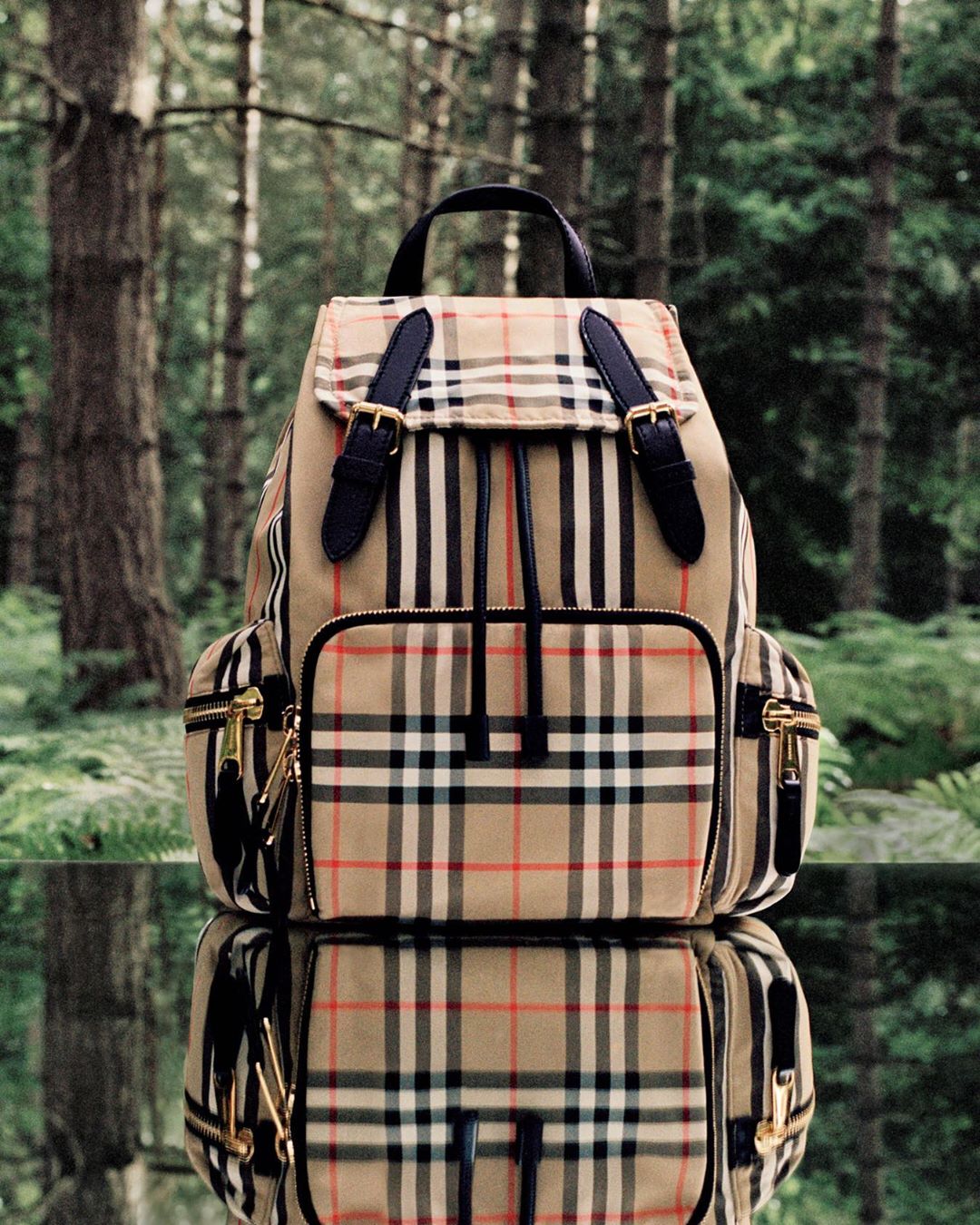 Burberry - Leader of the pack
.
The check accessory was born in 1967 when a buyer in our Paris store removed the signature lining from a coat to wrap luggage and create an umbrella cover. Continuing t...