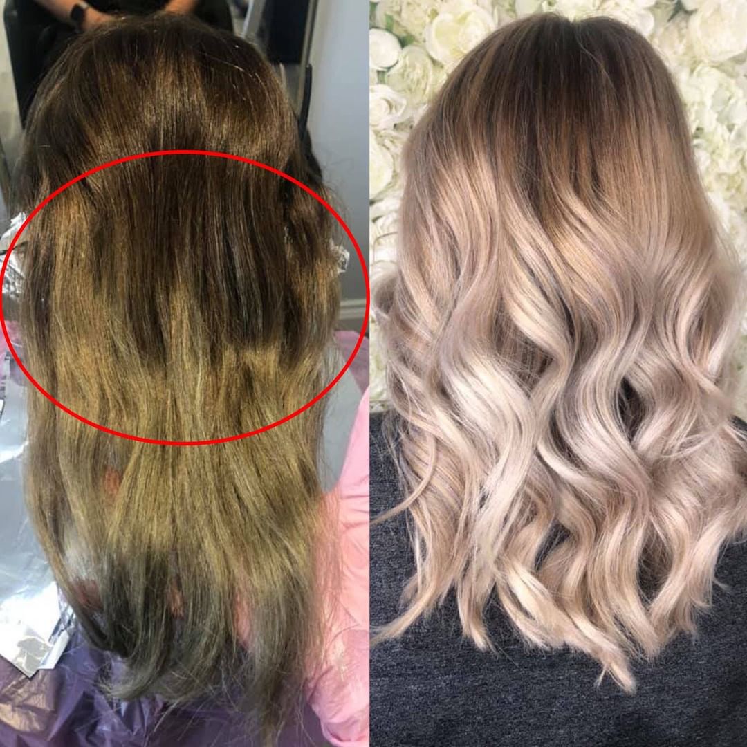 Redken - From green to a dream 😍 Read on to learn how @lghairstyling 🇬🇧 achieved this incredible post-quarantine #colorcorrection using what she calls "a bit of Redken magic."
 
1️⃣ Louise used a mix...