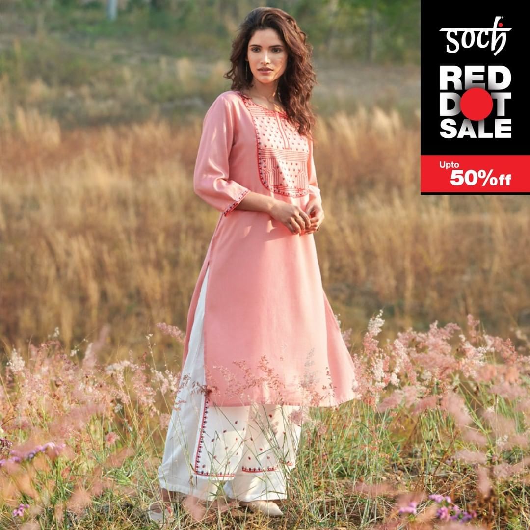 Soch - Own Stylish designer Kurti Suits you can't get enough of! Explore hot deals at the Soch Red Dot Sale. Shop link in bio. 

#newarrivals #SochRedDotSale #ethnicfashion