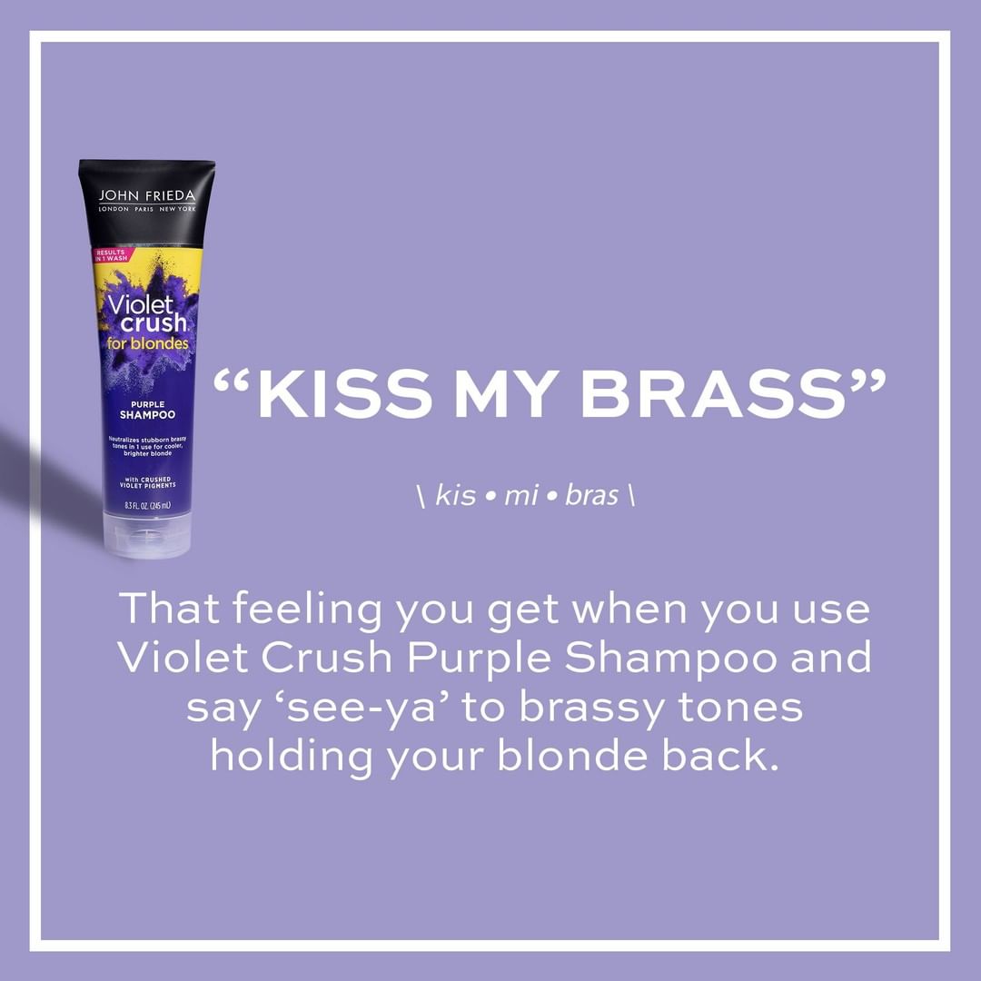 John Frieda US - If haircare had a dictionary! Share your hair inspired definitions in the comments and we may bring it to life on our feed!

#ForHairThatDemandsAttention #Haircare #JohnFrieda #Purple...