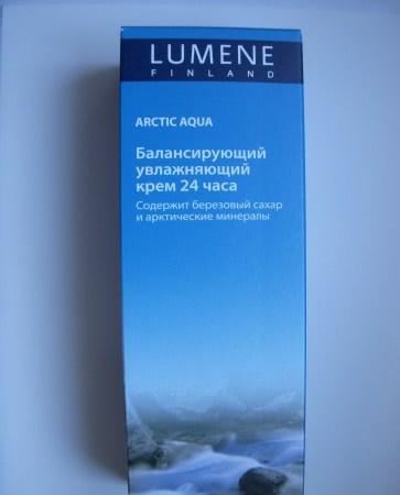 Глоток свежего воздуха или балансирующий увлажняющий крем  24 часа  Lumene Arctic Aqua