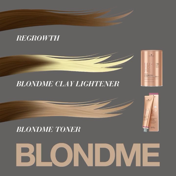 Schwarzkopf Professional - Achieve the balayage you’ve been dreaming of with this duo! 💛
 
Use the #BLONDME Bond Enforcing BlondeToning range with BLONDME Bond Enforcing Premium Clay Lightener for ext...