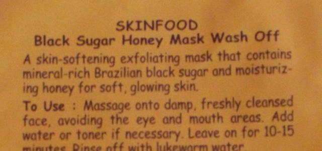Маска-скраб SKINFOOD Black sugar HONEY mask wash off фото
