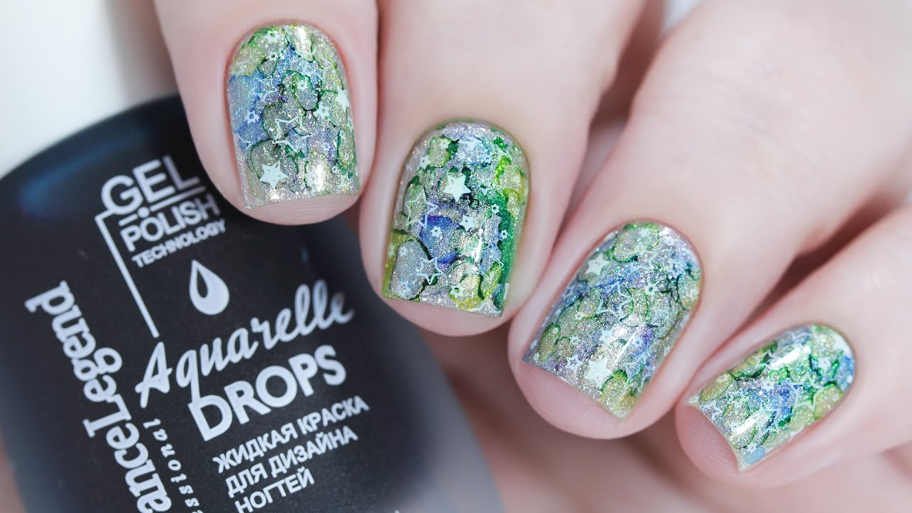 Aquarelle Drops Nail Art | Dance Legend