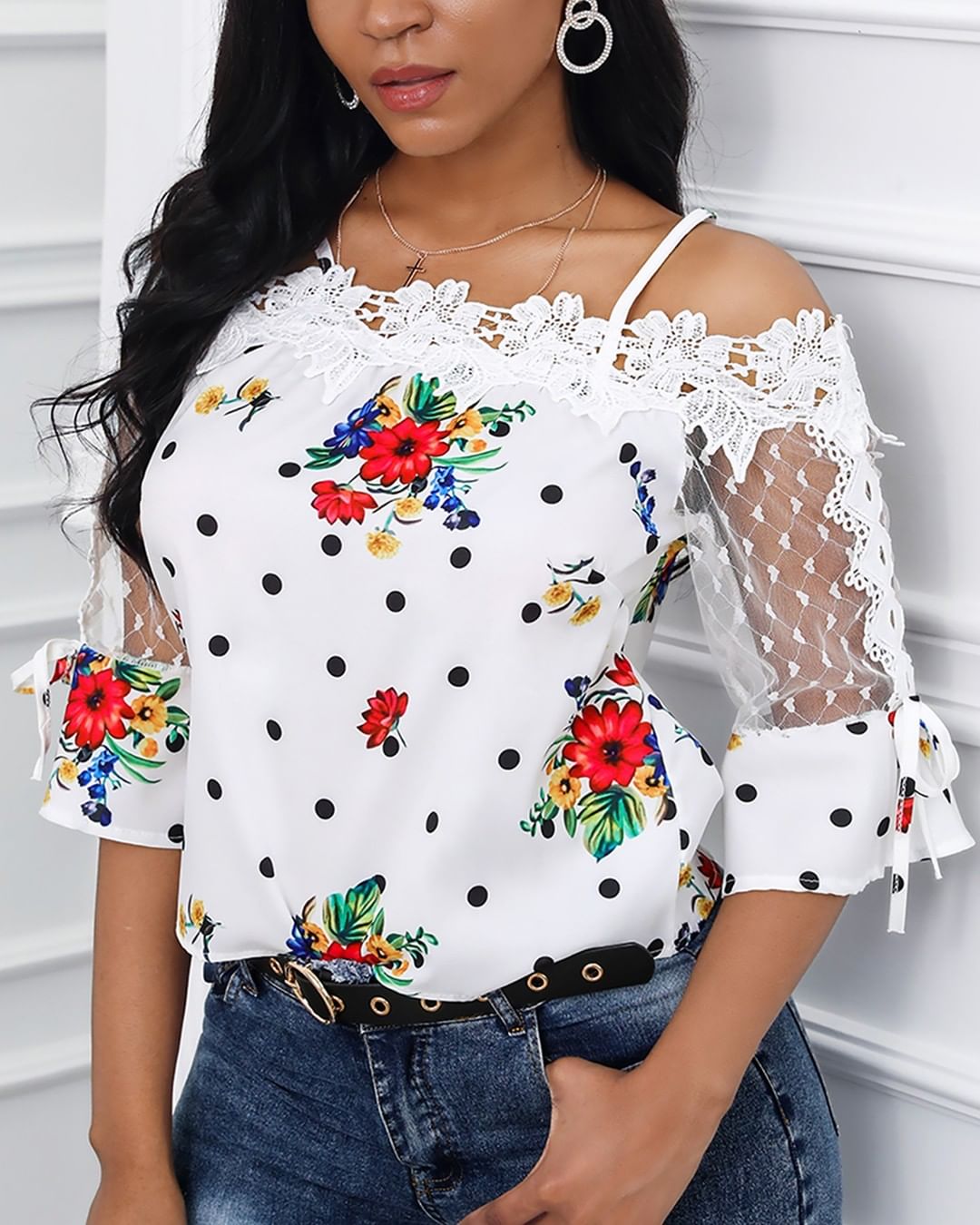 boutiquefeel_official - Cold Shoulder Mesh Insert Print Blouse⁠
Click https://www.boutiquefeel.com to ⁠
search LZJ0306 get more details.⁠
⁠
 #fashion #style #love