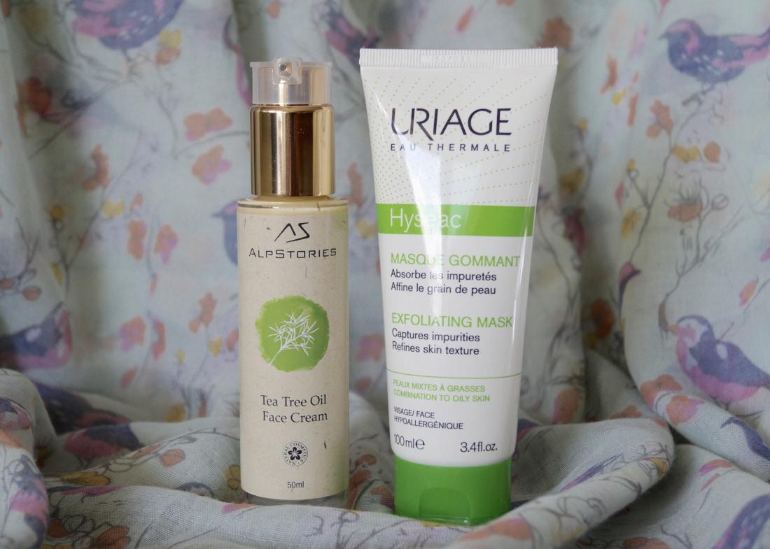 Uriage mask. Крем для лица alpstories Tea Tree Oil face Cream.