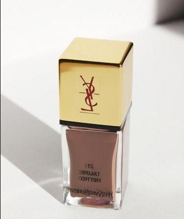 YSL La Lacquer Couture #21 Taupe Retro - review