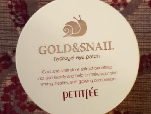 Гидрогелевые патчи для глаз Petitfee Gold&Snail hydrogel eye patch фото