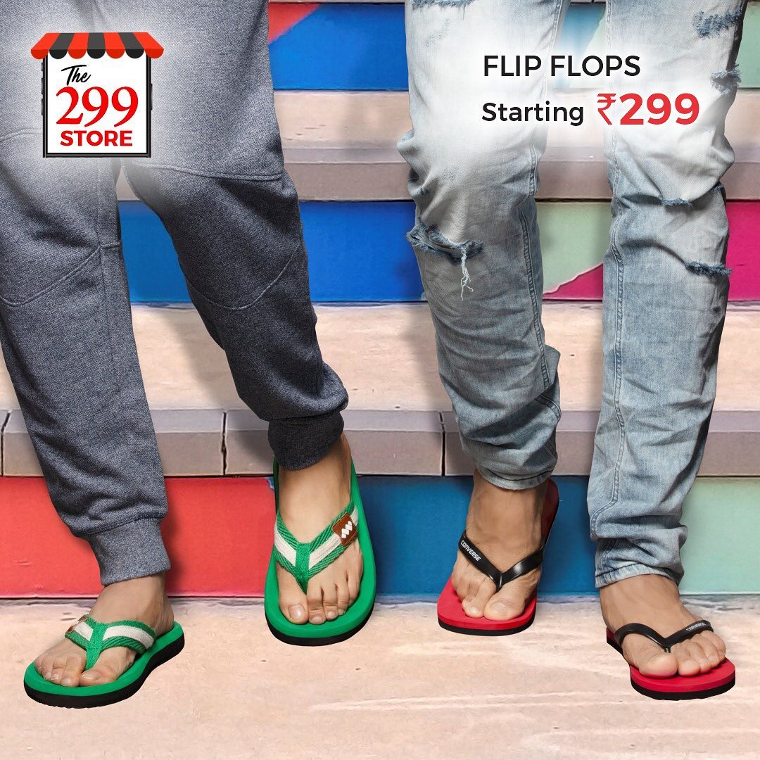 Brand Factory Online - Shop for Monsoon Flip-flops starting at Rs. 299 ☔️
.
.
.
Visit brandfactoryonline.com today to grab these flip-flops from top brands like Converse, Lotto, Spunk and many more👆🏼...