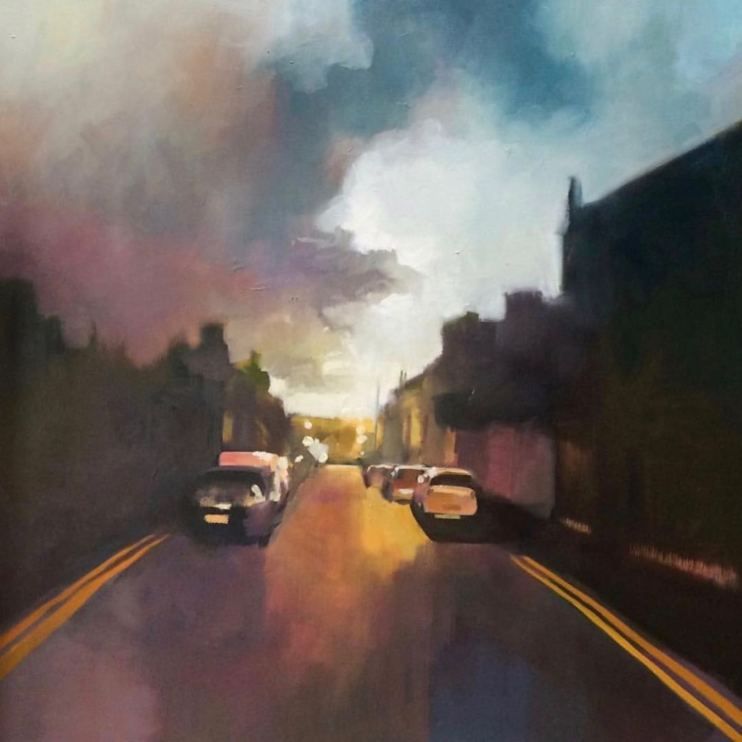 Anya Chipovskaya - Московско-питерское настроение сегодня. 
Painting by Jane Kell @janekellart 🎨