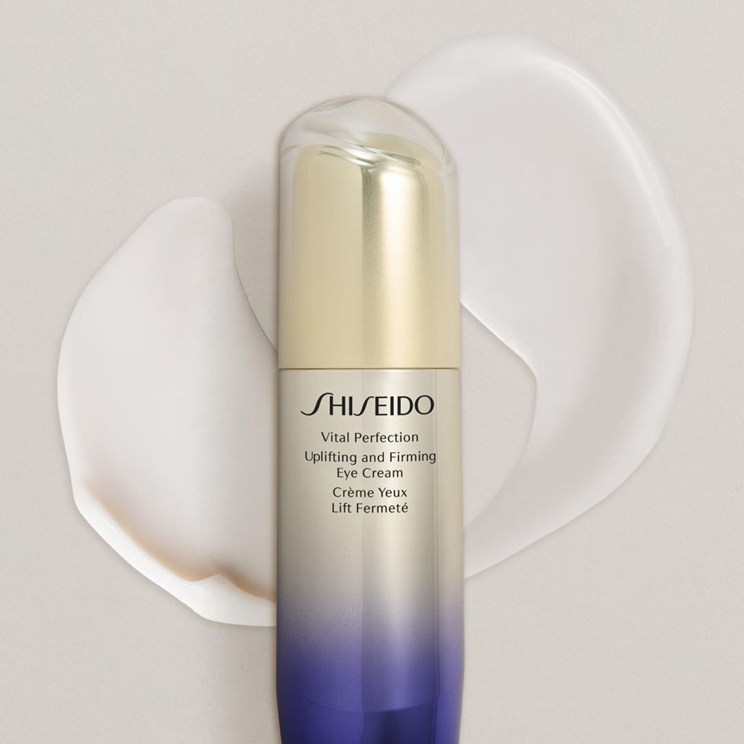 SHISEIDO - #TextureTuesday with our new Vital Perfection Uplifting and Firming Eye Cream. Featuring #ReNeuraTechnology and new MATSU-ProSculpt Complex, this lightweight, soothing eye cream helps to vi...