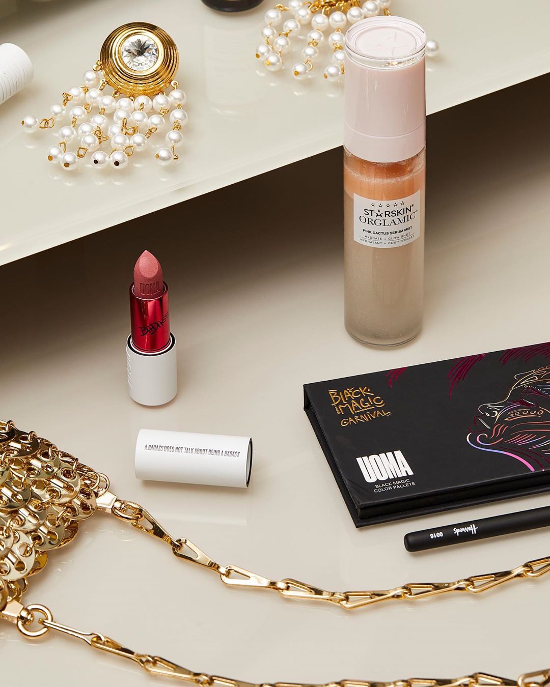 Harrods - On Wednesdays, we wear @alessandrarich earrings and lipstick by @uomabeauty. Hands up if you’re still dressing from the waist up 🙌 We know you are, @harrodsbeauty!

Have you discovered #Hbea...