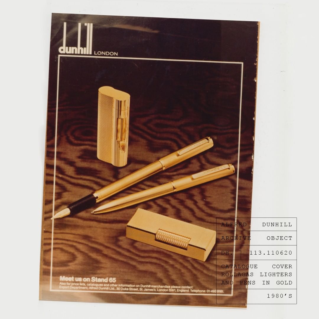 dunhill - DUNHILL ARCHIVE⁠
"Meet us on Stand 65"⁠
Original Duke street catalogue from the House archive. Featuring beautifully engineered gold Rollagas lighters and pens. #dunhillLIGHTERS