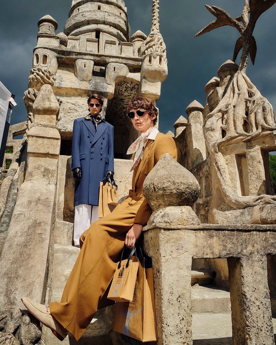 LANVIN - #LanvinSS21, a dream as a reality - a fantasy of fashion. A subconscious desire for escape, adventure - joie de vivre, recaptured again.
#LePalaisIdeal 
#Lanvin